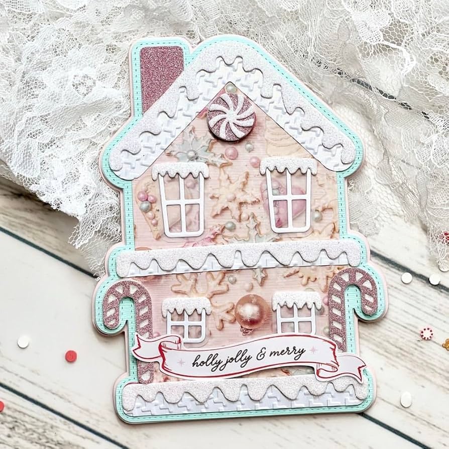 Amazon.com: KSCRAFT Gingerbread House Mini Album Metal